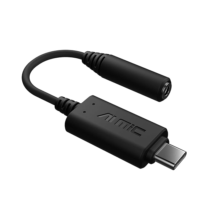 AI Noise-Canceling Mic Adapter